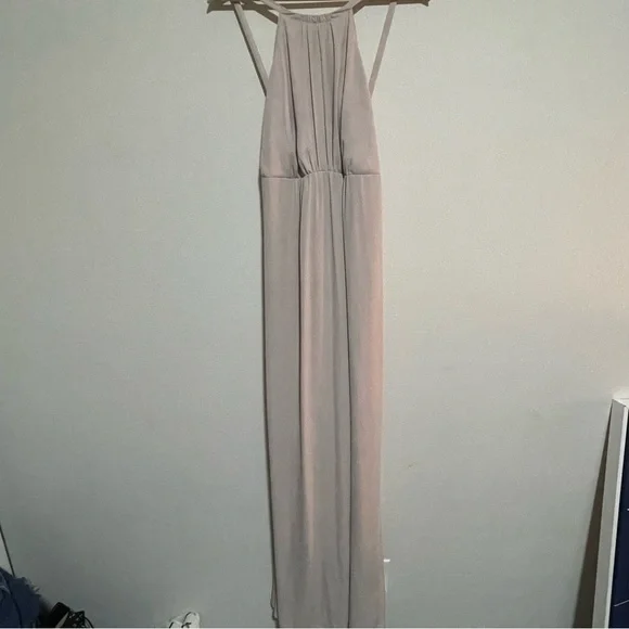 Show Me Your Mumu Amanda Maxi Champagne Beige Bridesmaids Dress, Size Large - Picture 2 of 6